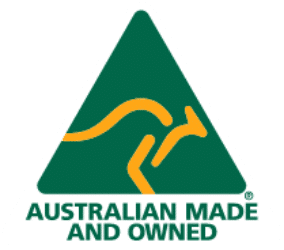 Australian moade and owned logo
